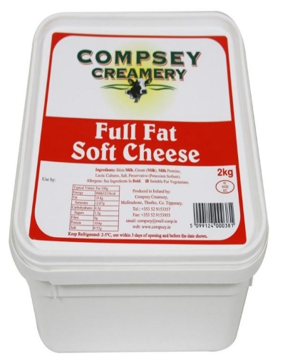 Picture of FULL FAT COMPSEY SOFT CREAM CHEESE 20% FAT CONTENT 2KG