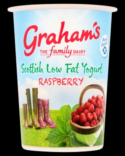 Picture of GRAHAMS SCOTTISH LOW FAT RASPBERRY YOGURT 12X150G