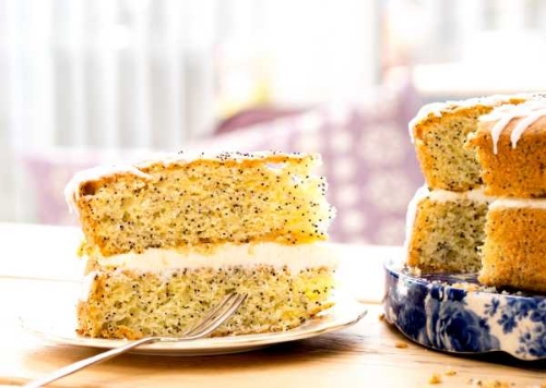 Picture of FROZEN COBBS GLUTEN FREE LEMON & POPPY SEED CAKE 14 PORTIONS