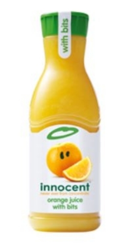 Picture of INNOCENT ORANGE JUICE WITH BITS 8X330ML