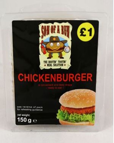 Picture of SON OF BUN CHICKEN BURGER  £1 8X150G