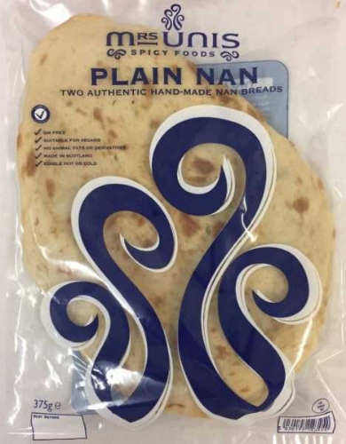 Picture of PLAIN NAN BREAD MRS UNIS 375G