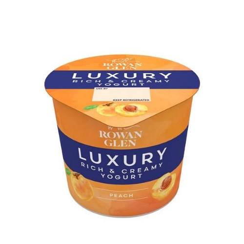 Picture of ROWAN GLEN RICH & CREAMY PEACH YOGURT 12X150G