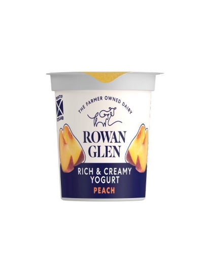 Picture of ROWAN GLEN RICH & CREAMY PEACH YOGURT 12X150G