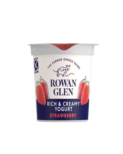 Picture of ROWAN GLEN RICH & CREAMY STRAWBERRY YOGURT 12X150G