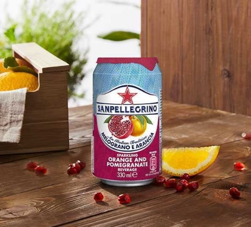 Picture of SAN PELLEGRINO MELOGRANO ARANCIA SPARKLING ORANGE & POMEGRANATE 24x330ML