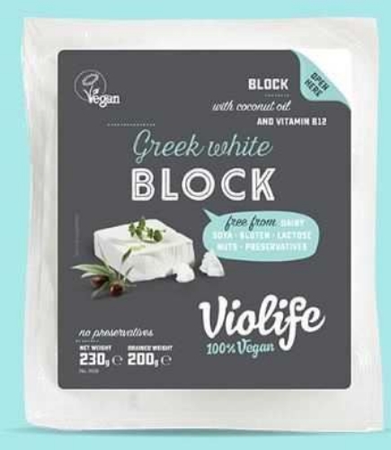 Picture of VIOLIFE VEGAN BLOCK GREEK WHITE CHEESE 12x200G