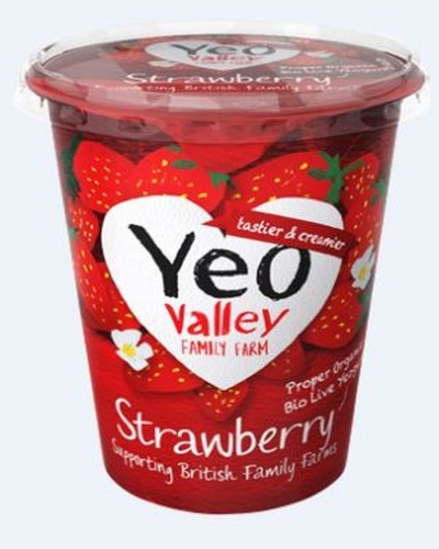 Picture of YEO VALLEY STRAWBERRY YOGURT 6X450G