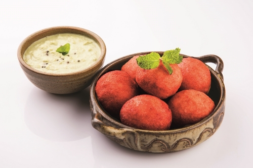 Picture of FROZEN PK HAGGIS PAKORA 2KG WITH TOMATO & CHILLI DIP 425G