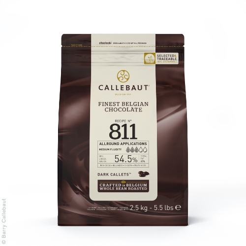 Picture of CALLEBAUT DARK CHOCOLATE DROPS 2.5KG