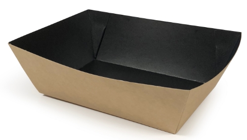 Picture of BLACK KRAFT FOOD TRAYS 150x110x47MM  250s