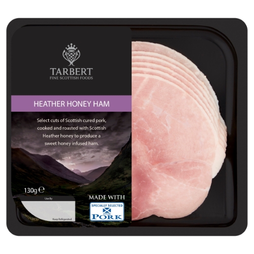 Picture of TARBERT SLICED SCOTTISH HEATHER HONEY HAM 130G