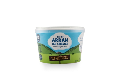 Picture of FROZEN ISLE OF ARRAN ICE CREAM TOFFEE FUDGE 6X750ML