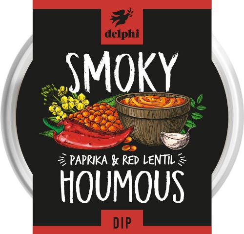 Picture of DELPHI SMOKY PAPRIKA & RED LENTIL HOUMOUS DIP 170G