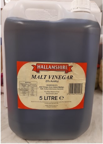 Picture of MALT VINEGAR HALLAMSHIRE 5LT