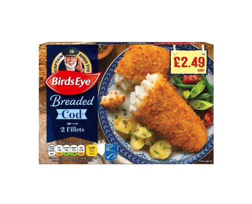 Picture of FROZEN BIRDS EYE 2 BREADED COD FILLETS 8X200G £2.49 PMP