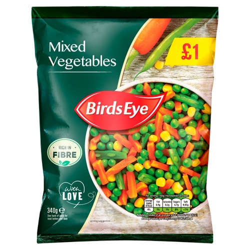 Picture of FROZEN BIRDS EYE MIXED VEGETABLES 16X340G £1.00 PMP