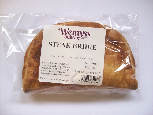 Picture of WEMYSS BAKERY STEAK BRIDIE SINGLE