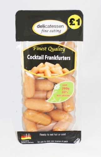 Picture of COCKTAIL FRANKFURTER 200G £1 PMP