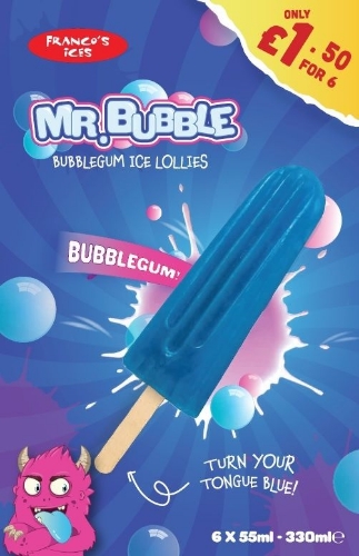 Picture of FROZEN FRANCO MR BUBBLE LOLLIES 10X6PK £1.50 PMP