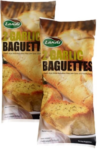 Picture of FROZEN LANDS 2 GARLIC BAGUETTES 6X340G