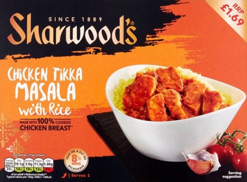 Picture of FROZEN SHARWOODS CHICKEN TIKKA MASALA 6X375G £1.69 PMP