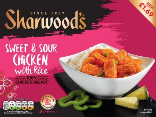 Picture of FROZEN SHARWOODS SWEET & SOUR CHICKEN 6X375G £1.69 PMP