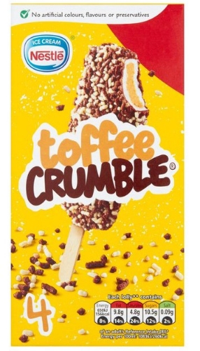 Picture of FROZEN TOFFEE CRUMBLE MULTIPACK 12X4PK £1.50 PMP