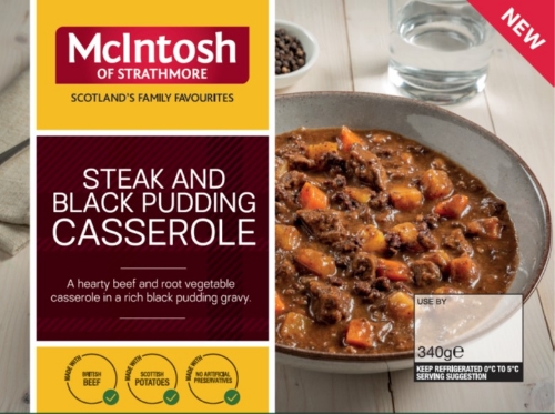 Picture of MCINTOSH STEAK & BLACK PUDDING CASSEROLE 340G