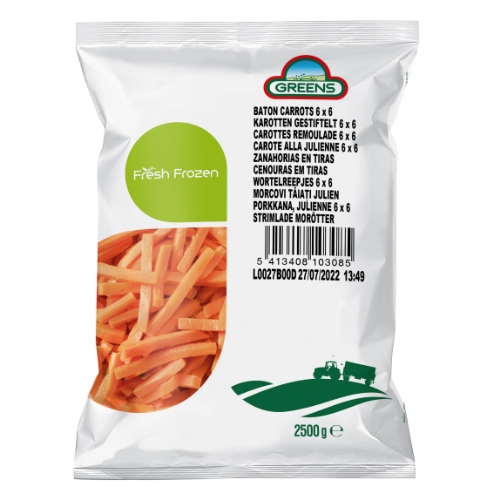 Picture of FROZEN BATON CARROTS 4x2.5KG