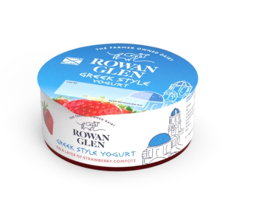 Picture of ROWAN GLEN BIO GREEK STRAWBERRY YOGURT 150G