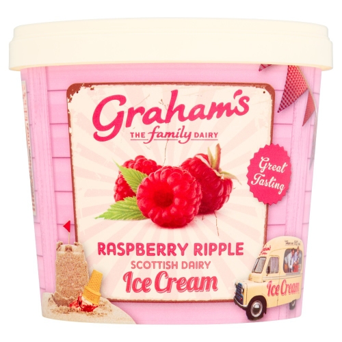 Picture of FROZEN GRAHAMS RASPBERRY RIPPLE ICE CREAM 6x1LTR