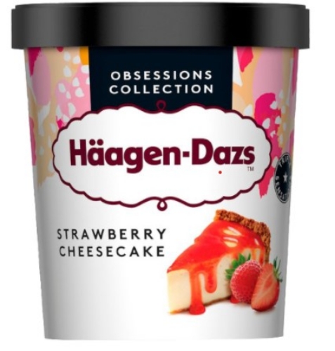 Picture of FROZEN HAAGEN-DAZS STRAWBERRY CHEESECAKE 8X460ML