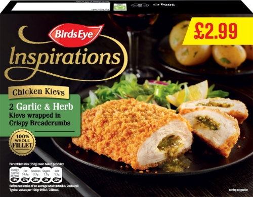 Picture of FROZEN BIRDS EYE INSPIRATIONS CHICKEN KIEVS 8X300G £2.99 PMP