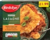 Picture of FROZEN BIRDS EYE BEEF LASAGNE 6X400G £1.99 PMP