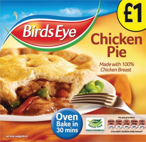 Picture of FROZEN BIRDS EYE CHICKEN PIE 10X155G £1.00 PMP