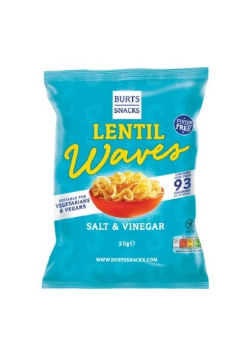 Picture of BURTS LENTIL WAVES SALT & VINEGAR 16x20G