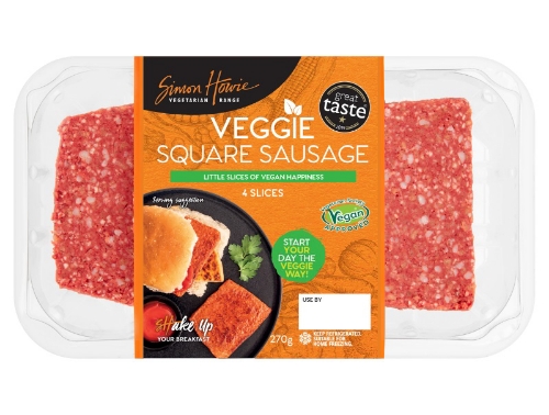 Picture of FROZEN SIMON HOWIE VEGGIE SQUARE SAUSAGE 6X4X68G