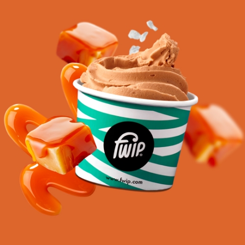 Picture of FROZEN FWIP SALTED CARAMEL GELATO 18X160ML