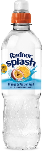 Picture of RADNOR SPLASH ORANGE & PASSION FLAVOURED STILL WATER 12x500ML