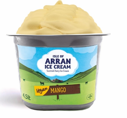 Picture of FROZEN ISLE OF ARRAN VEGAN MANGO ICE CREAM 4.5LT TUB