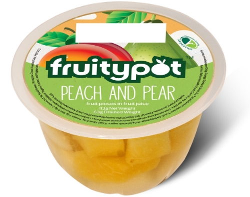 Picture of AZESTIA FRUIT POTS PEACH & PEAR PIECES IN FRUIT JUICE 48x113G