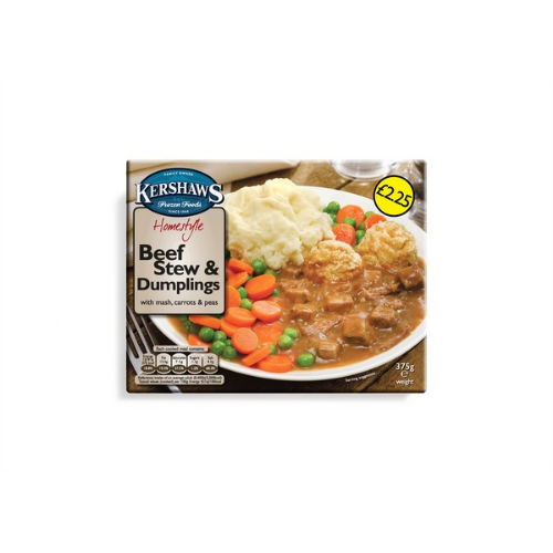 Picture of FROZEN KERSHAWS BEEF STEW & DUMPLINGS 12X400G £2.25 PMP