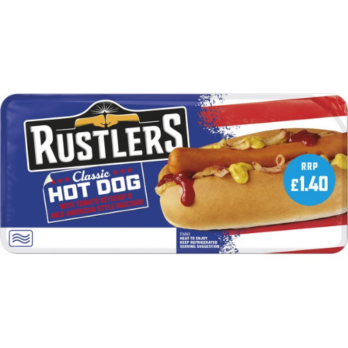 Picture of RUSTLERS CLASSIC HOTDOG 4x146G £1.40 PMP