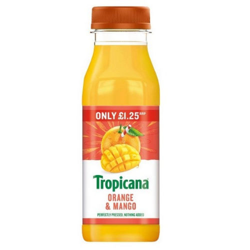 Picture of TROPICANA ORANGE & MANGO 8x250ML £1.25 PMP