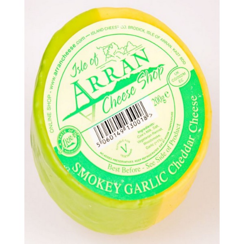 Picture of ARRAN CHEDDAR SMOKEY GARLIC TRUCKLE 200G