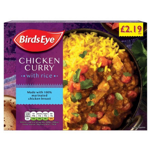 Picture of FROZEN BIRDS EYE CHICKEN CURRY & RICE 6X400G £2.19 PMP