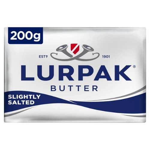 Picture of LURPAK SLIGHTLY SALTED BLOCK BUTTER 20x200G