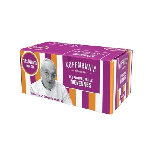 Picture of FROZEN KOFFMANS LES POMMES FRITES MOYENNES SKIN OFF 14MM 4X2.27KG