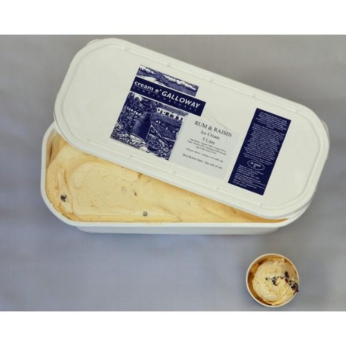 Picture of FROZEN CREAM O GALLOWAY RUM & RAISIN ICE CREAM 4.5LTR